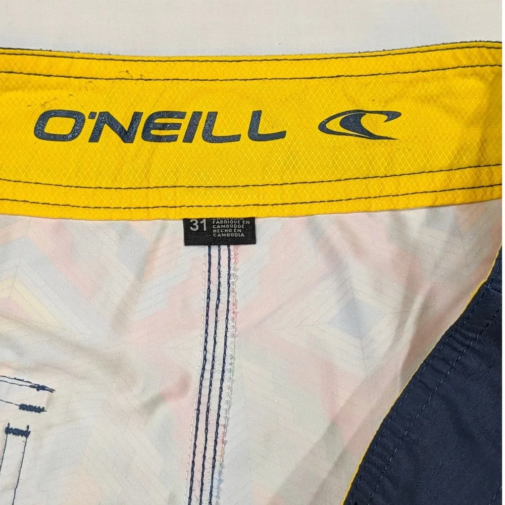O'Neill Men's Geometric Diamond Print Board Shorts Multi-Color Size 31